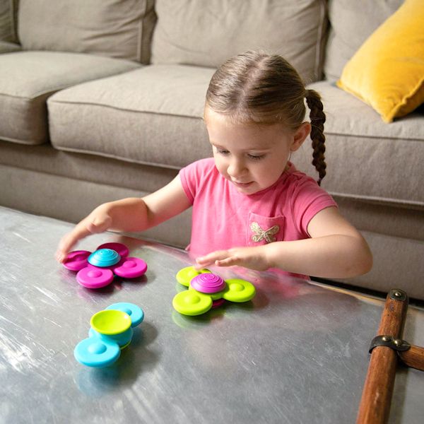 Product image for Fat Brain Toys 12pc Squigz Combo Set - Suction Kupz, PipSquigz, Whirly Squigz