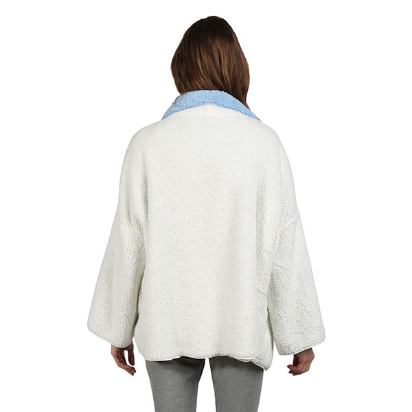 CATALOG CLASSICS Womens Bed Jacket with Pockets, Fleece Bed Jackets for  Women