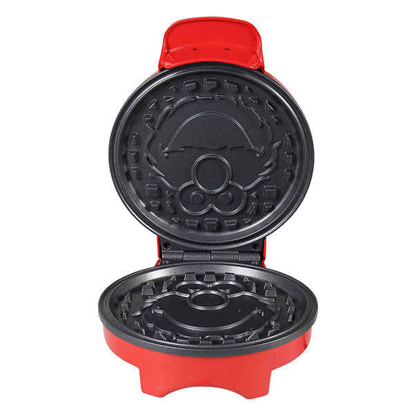 Uncanny Brands Elmo Mini Waffle Maker - Sesame Street Kitchen Appliance - Red