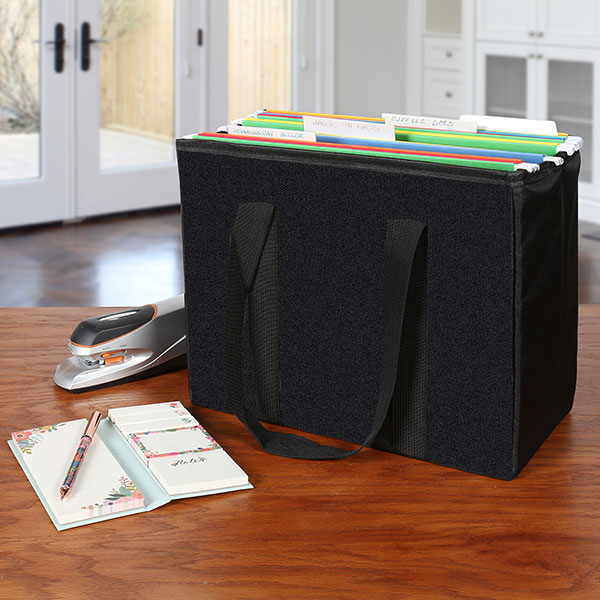 Product image for Hanging File Organizer Tote - Important Document Organizer Bag with Handles