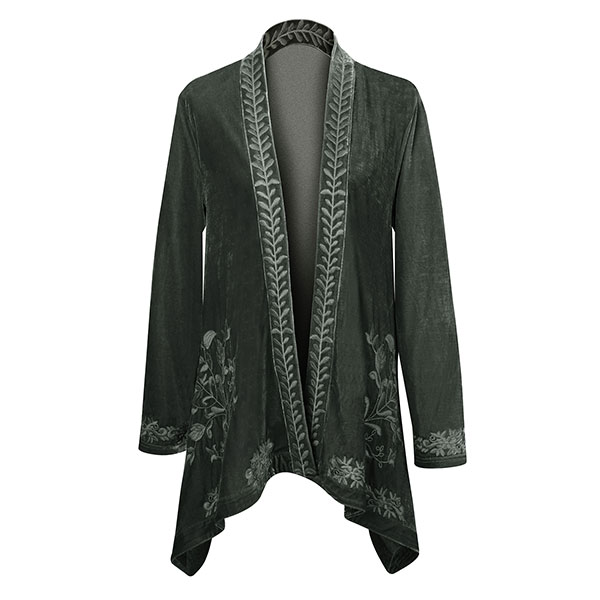 Velvet cardigan clearance womens