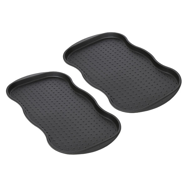 Great Working Tools Boot Trays for Entryway, Set of 2 Heavy Duty Shoe Trays  All Season Muddy Mats Wet Shoe Tray Snow Boot Tray - Brown, 23.75 x 15.5