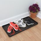 Alternate image for ART & ARTIFACT Rubber Boot Tray Wet Shoe Tray for Entryway Indoor Outdoor Snow Boot Mat Extra Large Shoe Tray 32' x 16', Black, Damask