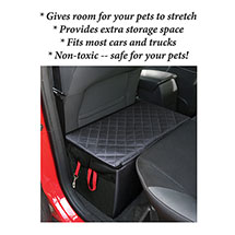 Alternate image for HOME DISTRICT PET Rear Car Seat Gap Filler Back Seat Extender for Dogs with Storage, Side Pocket - Backseat Bridge for Dogs up to 100 Pounds