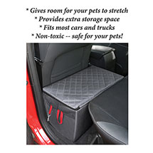 Alternate image for HOME DISTRICT PET Rear Car Seat Gap Filler Back Seat Extender for Dogs with Storage, Side Pocket - Backseat Bridge for Dogs up to 100 Pounds