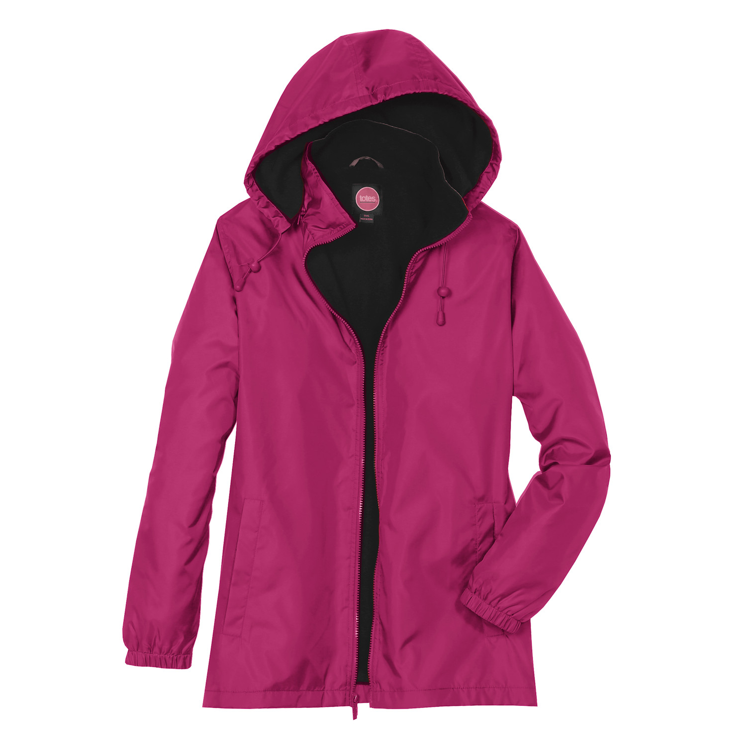 Plus size rain deals jackets with hood totes