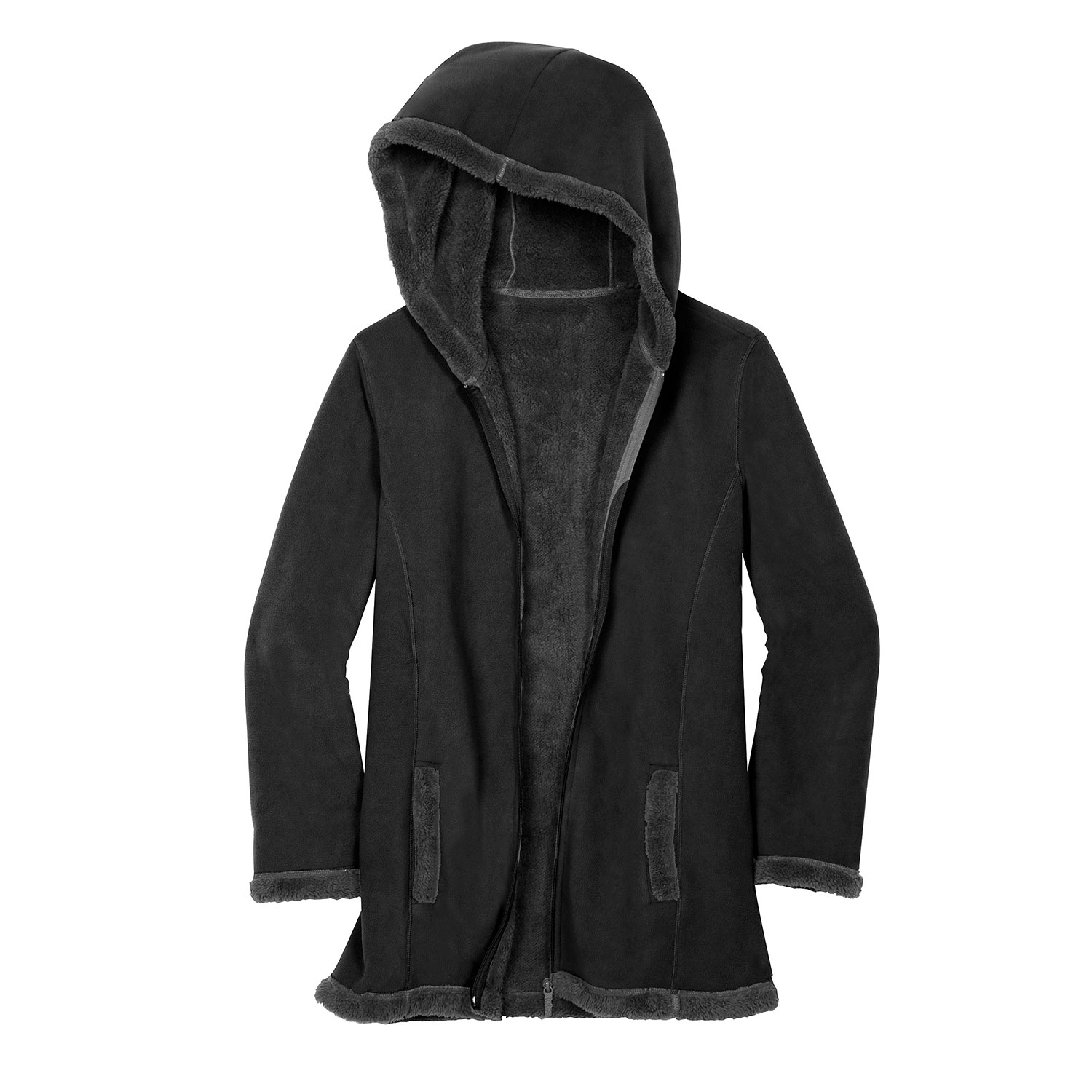 Woodland Hooded 1/2 Zip Polar Fleece True Black/ Khaki – Passenger